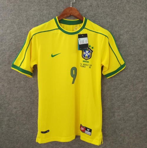 1998년 브라질 국가대표 유니폼 상의 마킹 포함 무료 배송