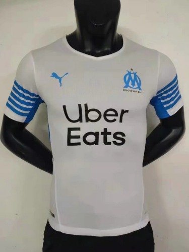 21-22 올랭피크 드 마르세유 Marseille 플레이어 버전 유니폼 상의 마킹 포함 무료 배송