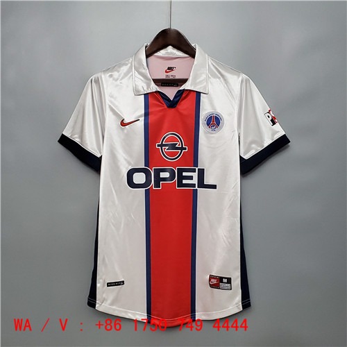 1998년 PSG 파리생제르망 레트로 유니폼 상의 마킹 포함 무료 배송