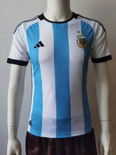 2022 아르헨티나 어쎈틱 플레이어 유니폼 상의 마킹 포함 무료 배송