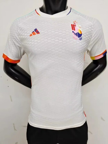 2022 벨기에 국가대표 어쎈틱 플레이어 버전 away 유니폼 상의 마킹 포함 무료 배송