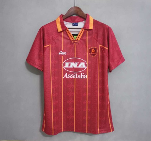 95-96 AS 로마 유니폼 상의 마킹 포함 무료 배송
