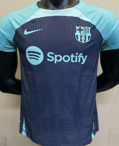 23 바르셀로나 Blue Player Version Jersey 유니폼 상의 마킹 포함 무료 배송