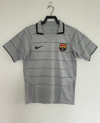 03-04 바르셀로나 레트로 Away 유니폼 상의 마킹 포함 무료 배송