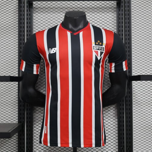 24-25 상파울루 FC어쎈틱 플레이어 버전 Away 유니폼 상의 마킹 포함 무료 배송