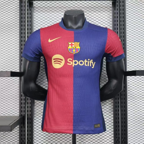 24-25 바르셀로나 어쎈틱 플레이어 버전 125주년 Home 유니폼 상의 마킹 포함 무료 배송