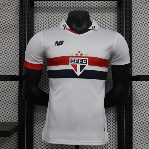 24-25 상파울루 FC어쎈틱 플레이어 버전 Home 유니폼 상의 마킹 포함 무료 배송