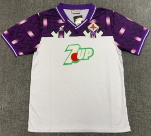 92-93 피오렌티나 레트로 유니폼 상의 마킹 포함 무료 배송