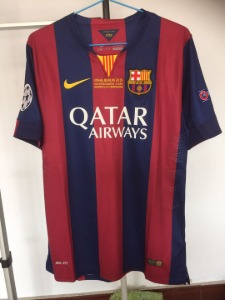 14-15 바르셀로나 레트로 유니폼 상의 마킹 포함 무료 배송