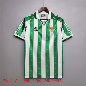 95-97 레알 베티스 레트로 유니폼 상의 마킹 포함 무료 배송