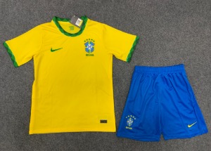 2020 브라질 국가대표 유니폼 상하의 세트 마킹 포함 무료 배송