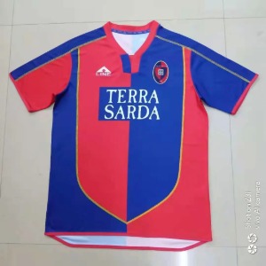 03-04 칼리아리 칼초 Cagliari Calcio 레트로 유니폼 상의 마킹 포함 무료 배송