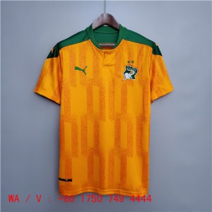 2020 코트디부아르 Côte d&#039;Ivoire 유니폼 상의 마킹 포함 무료 배송