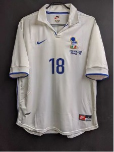 1998년 이탈리아 레트로 FIFA World Cup 유니폼 상의 마킹 포함 무료 배송