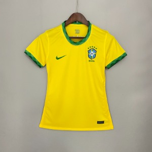 2020 브라질 women Home 유니폼 상의 마킹 포함 무료 배송