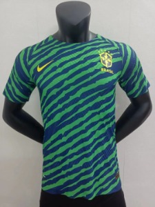 2022 브라질 어쎈틱 플레어어 버전 training jersey 유니폼 상의 마킹 포함 무료 배송