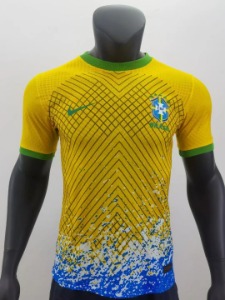 2022 브라질 국가대표 어쎈틱 버전 special edition 유니폼 상의 마킹 포함 무료 배송