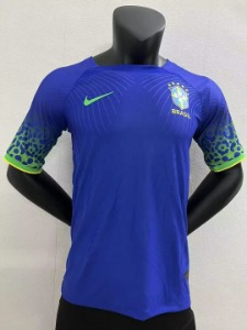 2022 브라질 국가대표 어쎈틱 플레이어 버전 유니폼 상의 마킹 포함 무료 배송