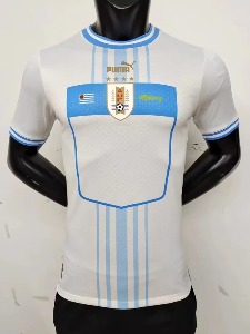 2022 우루과이 국가대표 어쎈틱 플레이어 버전 유니폼 상의 마킹 포함 무료 배송