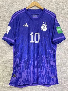 2022 아르헨티나 국가대표 어쎈틱 플레이어 월드컵 버전 유니폼 상의 마킹 포함 무료 배송