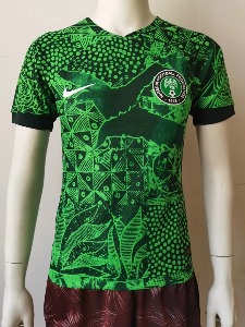 2022 나이지리아 국가대표 어쎈틱 플레이어 버전 jersey 상의 마킹 포함 무료 배송