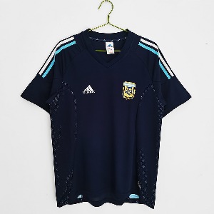 2002년 아르헨티나 국가대표 레트로 유니폼 상의 마킹 포함 무료 배송