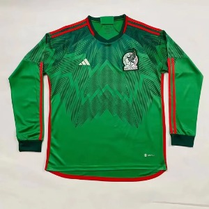 2022 멕시코 국가대표 Home 긴팔 유니폼 상의 마킹 포함 무료 배송