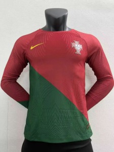 2022 포르투갈 국가대표 어쎈틱 플레이어 버전 긴팔 유니폼 마킹 포함 무료 배송