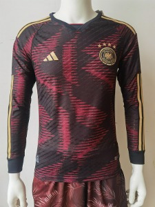 2022 독일 국가대표 어쎈틱 플레이어 버전 away 긴팔 유니폼 상의 마킹 포함 무료 배송