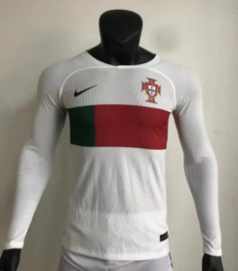 2022 포르투갈 국가대표 어쎈틱 플레이어 버전 긴팔 away 유니폼 마킹 포함 무료 배송