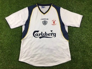 2001년 리버풀 레트로 유니폼 상의 마킹 포함 무료 배송