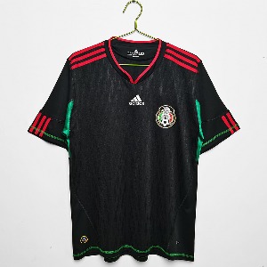 2010 멕시코 국가 대표 레트로 away 유니폼 상의 마킹 포함 무료 배송