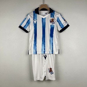 23-24 레알 소시에다드 유아동 유니폼 상하의 마킹 포함 무료 배송