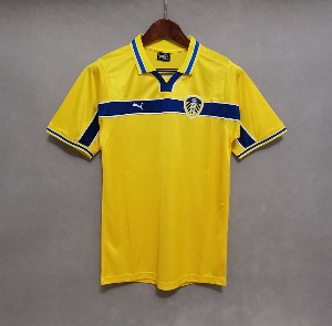 1999년 리즈유나이티드 레트로 Away 유니폼 상의 마킹 포함 무료 배송