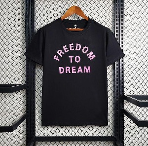 23 인터 마이애미 Casual Black Freedom To Dream T-Shirt 무료 배송