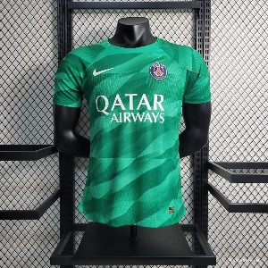 23 PSG 파리생제르망 Player Version PSG Goalkeeper Green Jersey 상의 마킹 포함 무료 배송