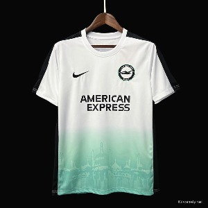 23 브라이턴 호브 앨비번 Europa League Version White Jersey 유니폼 상의 마킹 포함 무료 배송