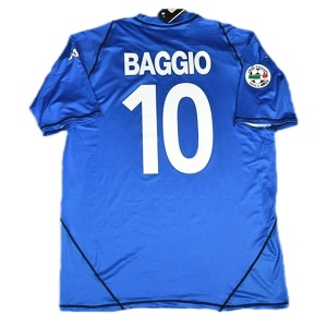 03-04 브레시아 칼초 Baggio #10 Retro Jersey 유니폼 상의 마킹 포함 무료 배송