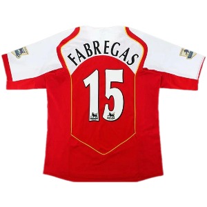 04-05 아스날 Arsenal FABREGAS #15 Retro Jersey 유니폼 상의 마킹 포함 무료 배송