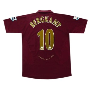 05-06 아스날 Arsenal Bergkamp #10 Retro Jersey 유니폼 상의 마킹 포함 무료 배송