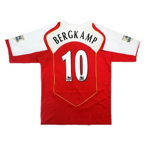 04-05 아스날 Arsenal Bergkamp #10 Retro Jersey 유니폼 상의 마킹 포함 무료 배송