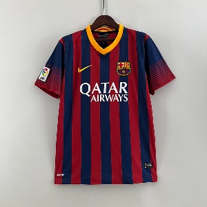 13-14 바르셀로나 레트로 Home 유니폼 상의 마킹 포함 무료 배송