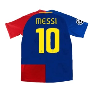 08-09 바르셀로나 Messi #10 UCL Final Retro Jersey Home 유니폼 상의 마킹 포함 무료 배송