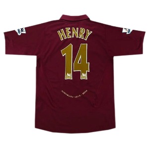 05-06 아스날 Arsenal Henry #14 Retro Jersey 유니폼 상의 마킹 포함 무료 배송