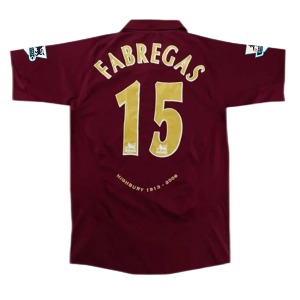 05-06 아스날 Arsenal FABREGAS #15 Retro Jersey 유니폼 상의 마킹 포함 무료 배송