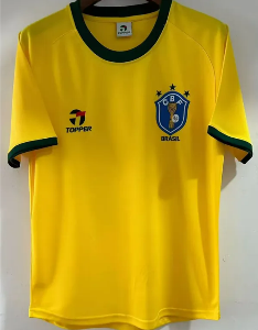 1982 브라질 국가대표 Home 유니폼 상의 마킹 포함 무료 배송