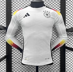 2024 독일 국가대표 Player Version Home 긴팔 Jersey 유니폼 마킹 포함 무료 배송