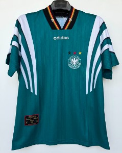 1996 독일 국가대표 레트로 Away 빅사이즈 유니폼 상의 마킹 포함 무료 배송