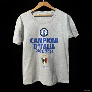 23-24 인터밀란 CAMPIONI D ITALIA Grey T-Shirts 상의 무료 배송